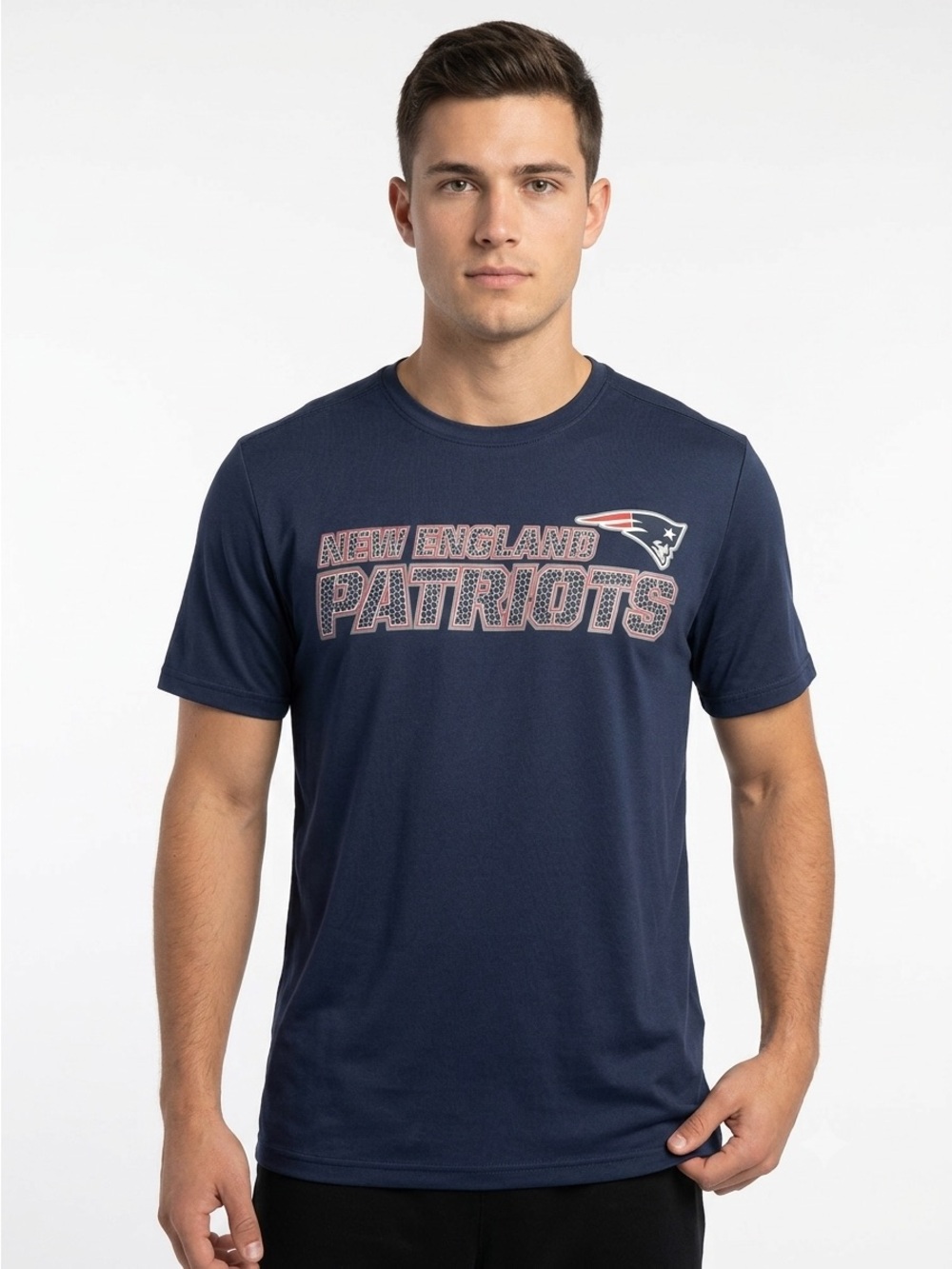 NFL Team Apparel New England Patriots TX3 Cool Shirt Mens Medium Navy Blue Tee